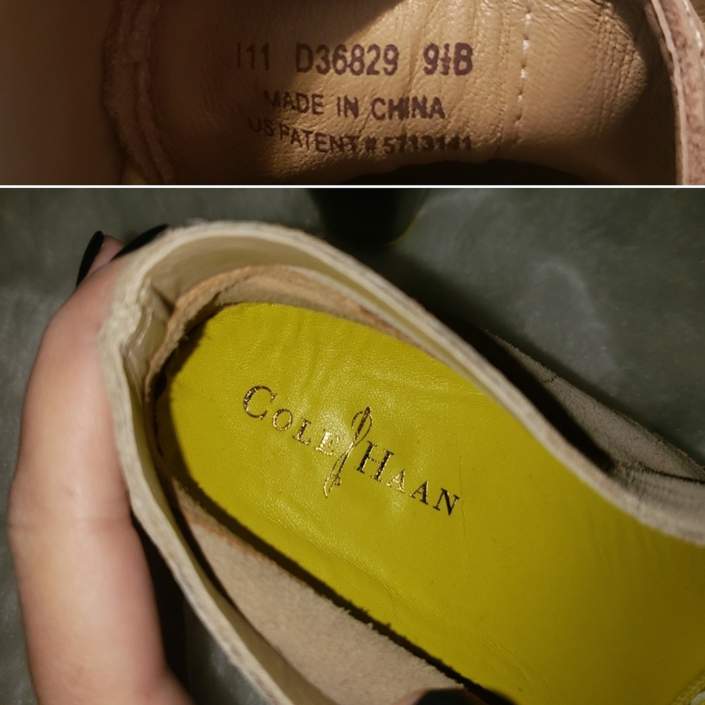 Cole Haan Nike Air Britt Chukka Suede Wedges 9.5 - Picture 8 of 8